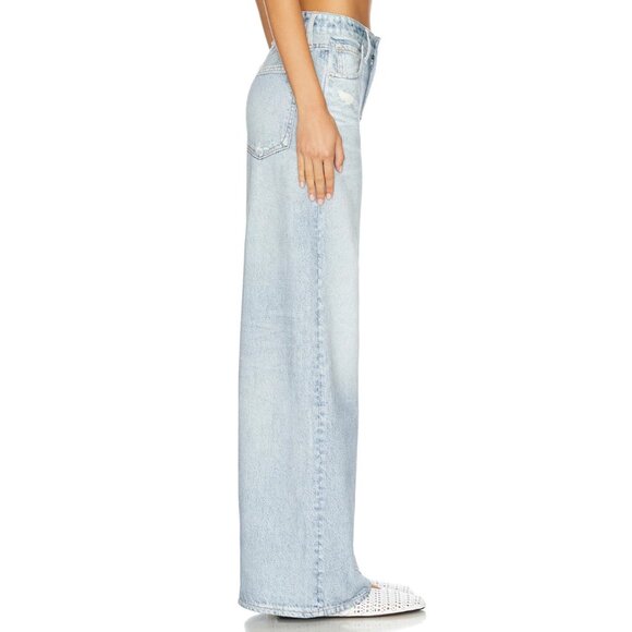 NWT rag & bone Miramar Sofie Ankle in Meadow Wide Leg Faux Jean Printed Pants 26 - Picture 8 of 9